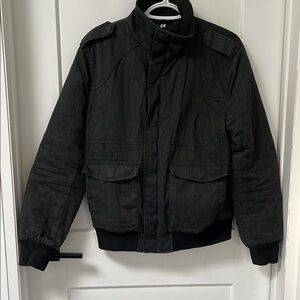 H&M Dark Grey Bomber Jacket